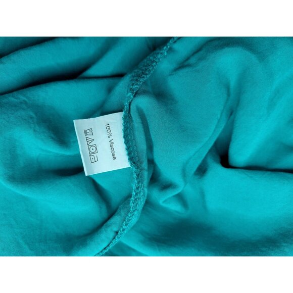 Rustydustty Womens 2XL Teal Dress With Button Detail 100% Viscose - Picture 4 of 7